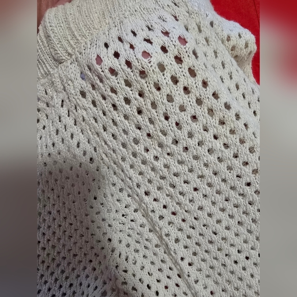 Nasty Gal White Wide Leg Crochet Pants - Picture 6 of 7